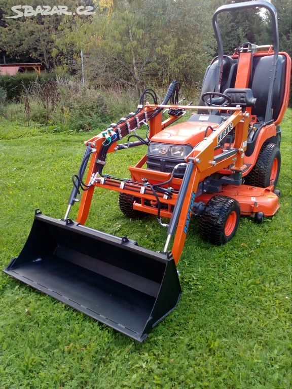 KUBOTA B2200-SEKAČKA+ČELNÍ NAKLADAČ, 4x4, 22KONÍ !