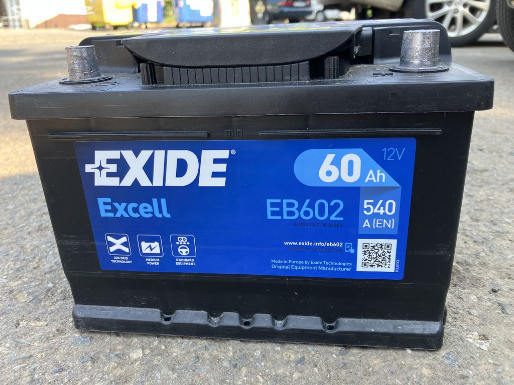 Autobaterie EXIDE EB602 60Ah