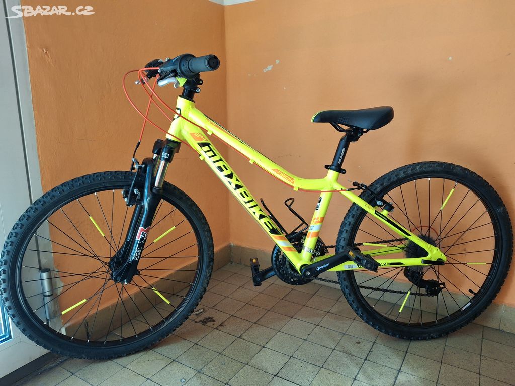 MAXBIKE MTB 24" Denali M504-24" svítivě žluté