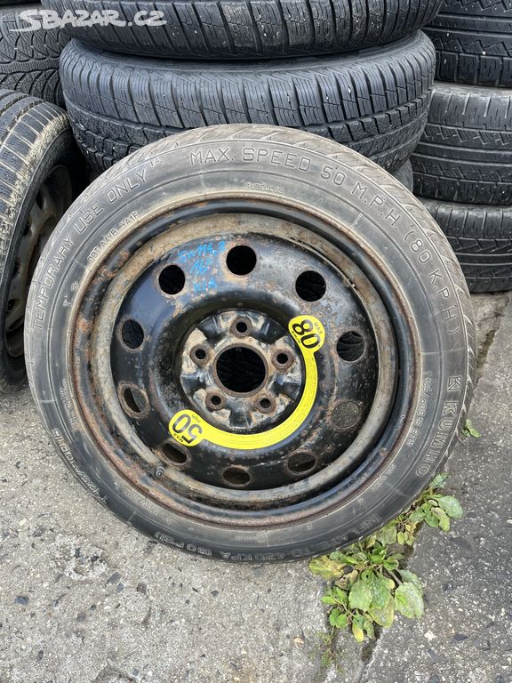 Dojezdové kolo rezerva 5x114,3 pneu 120/80 R16