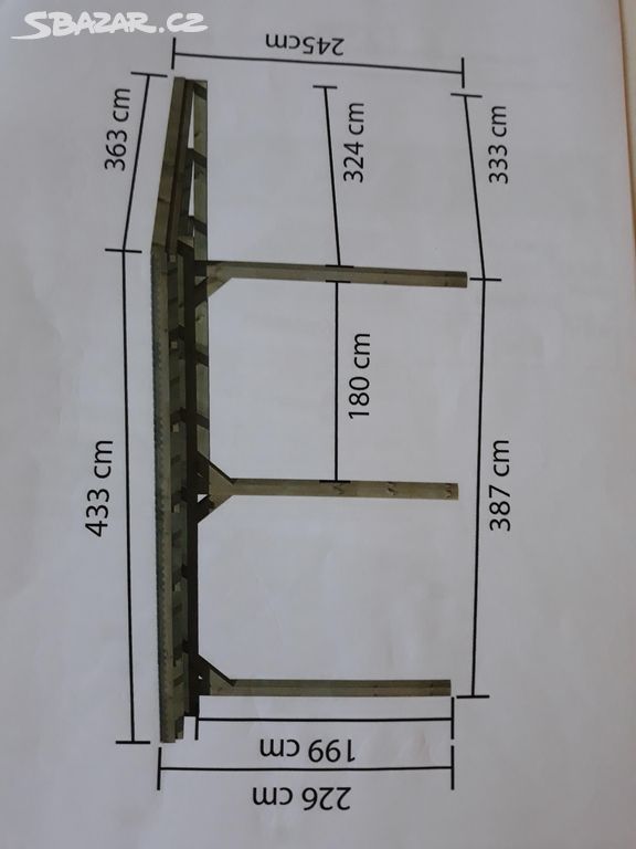 Dřevěná pergola Karibu ECO 3B 64652