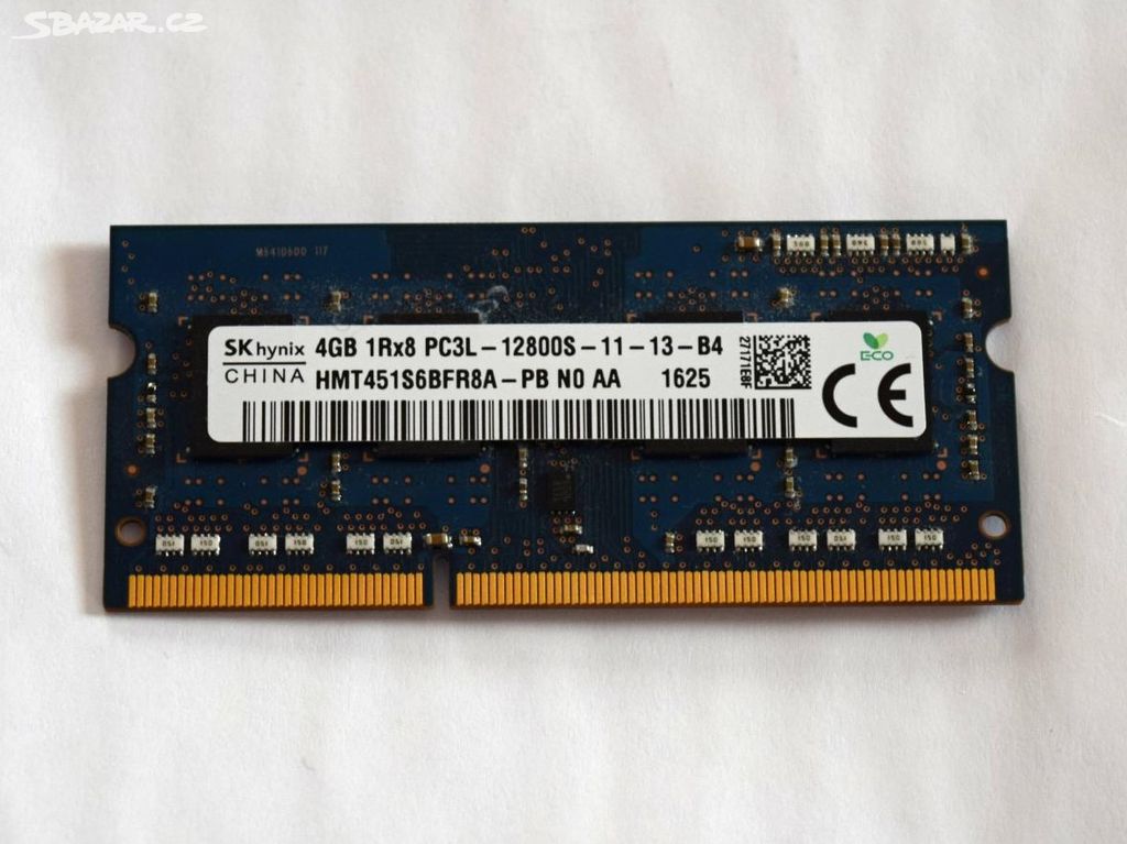 DDR3 - 4 GB, 1600 mHz, notebook