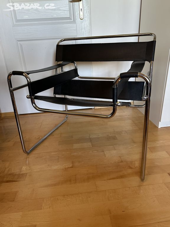 Wassily Chair Marcel breuer černé křeslo chrom