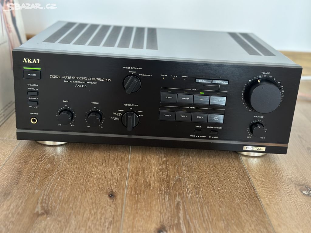 AKAI AM-65 KVALITNÍ STEREO ZESILOVAČ OPTIKA !!