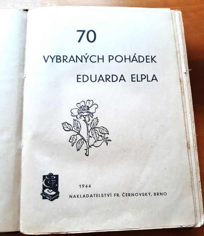 70 vybraných pohádek eduarda elpla, 1944, 1.vydání