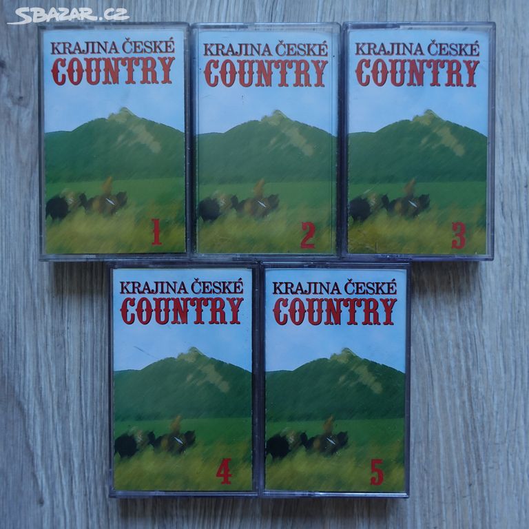 MC kazety - Krajina české country 1-5