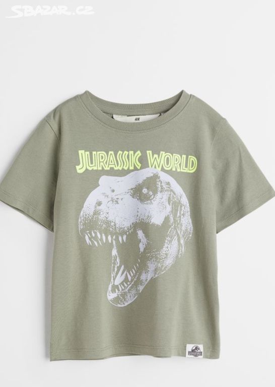 H&M 116 Jurassic nové tričko Jurský svět dino tRex