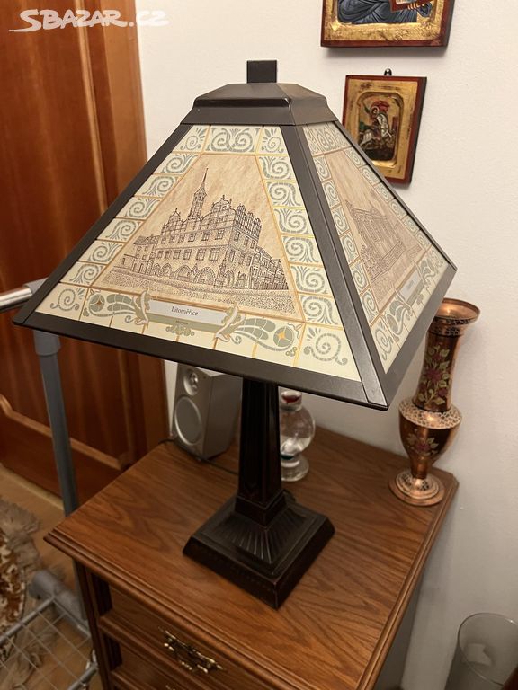 Stolní lampa Decorabex s motivem Litoměřic