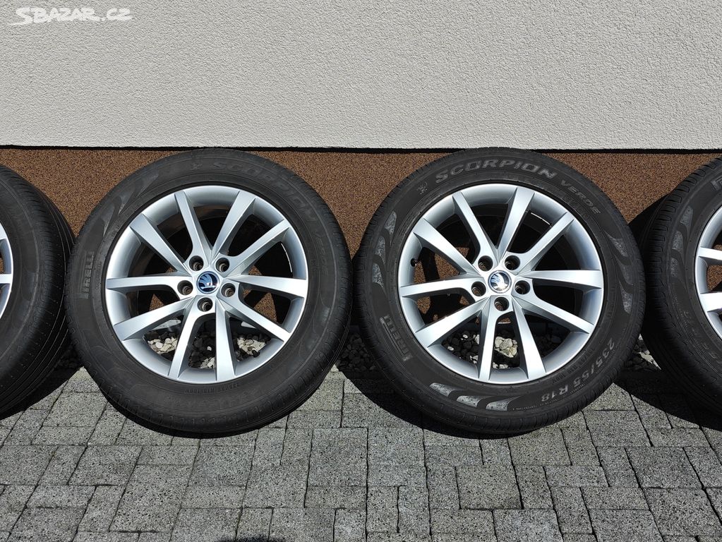 ALU kola +pneu Škoda Kodiaq, Elbrus 18" 235x55xR18