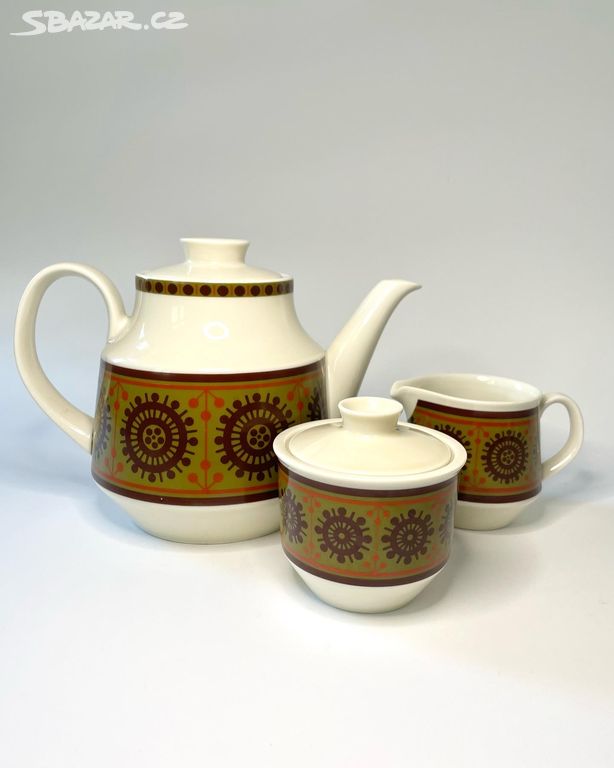 Retro porcelánový kávový (čajový) set