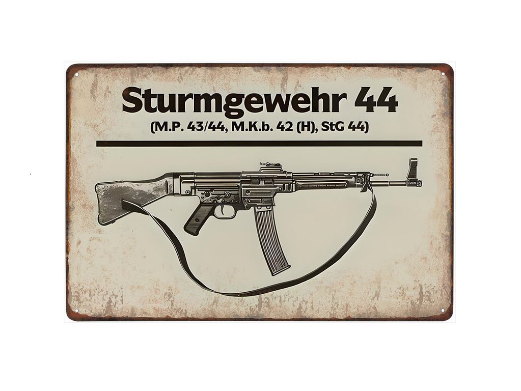 plechová cedule - Sturmgewehr 44