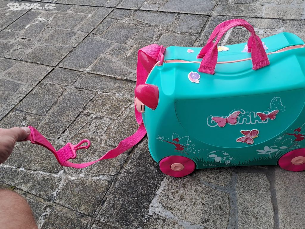 TRUNKI Dětský kufřík + odrážedlo Flora