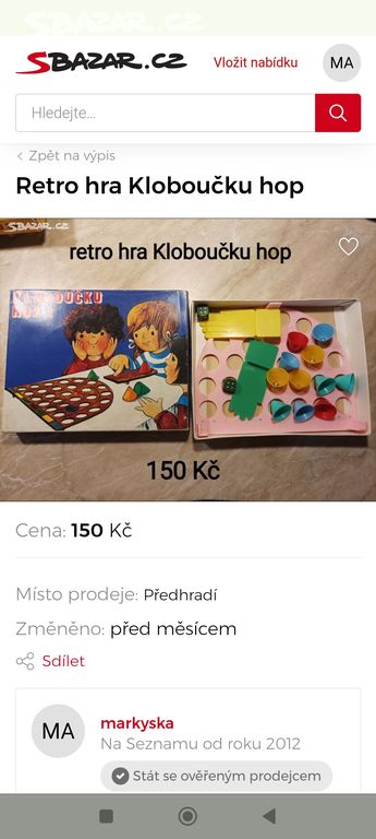 Kloboučku hop retro hra