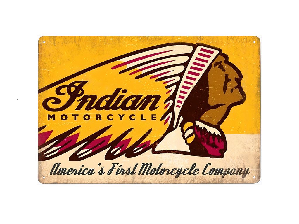 plechová cedule - Indian Motorcycle