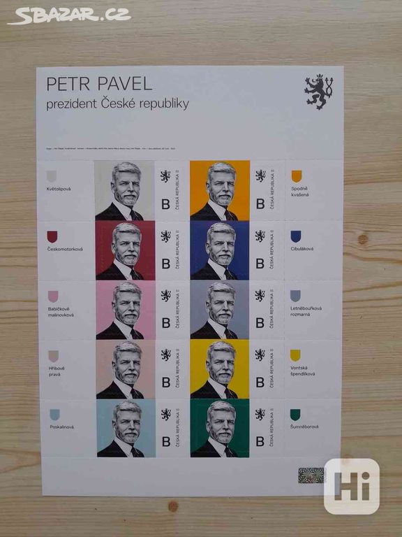 Známky Petr Pavel - Arch s 10 známkami