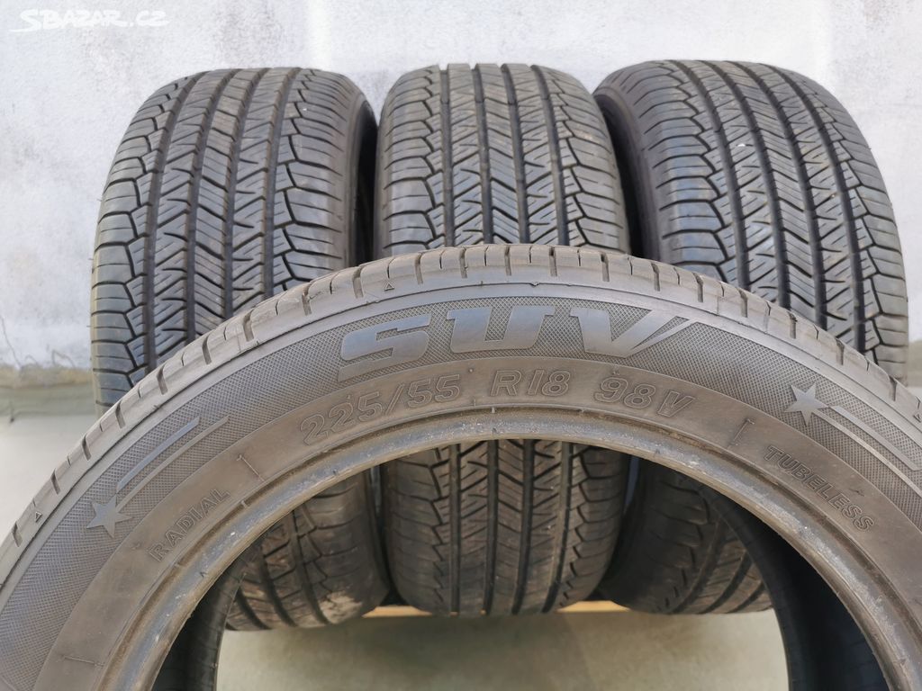 225/55R18 98V letní pneumatiky 8,5mm