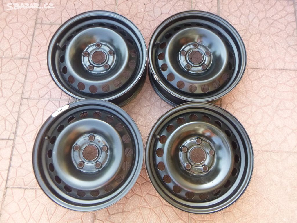 Plechové disky orig VW Škoda 5x112 6Jx15 ET47