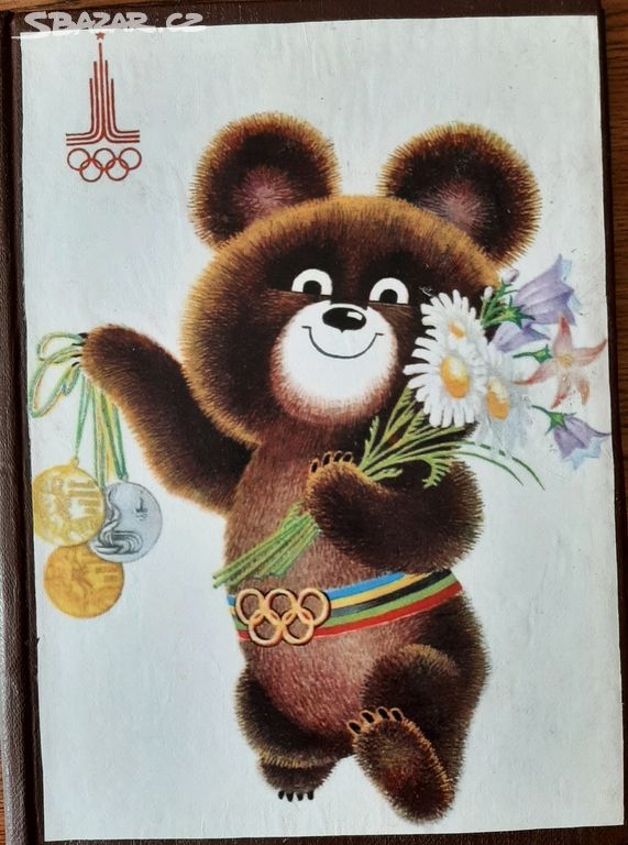 Album známék, obálky Olimpiády Moskva 1980r. A-4.