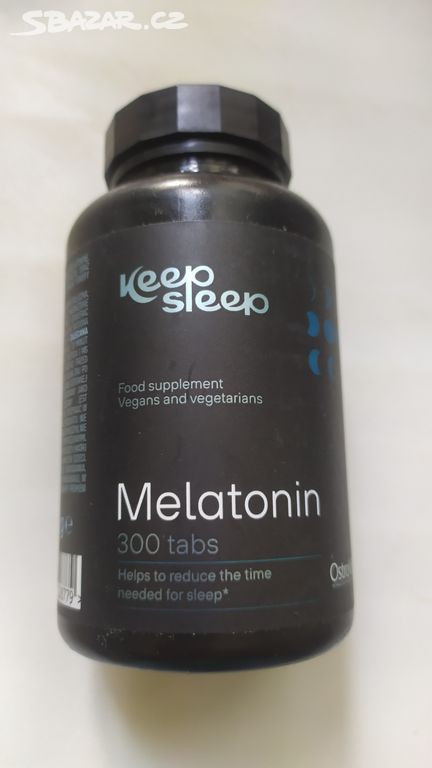 Melatonin 300 tablet, spánek, 1 mg,