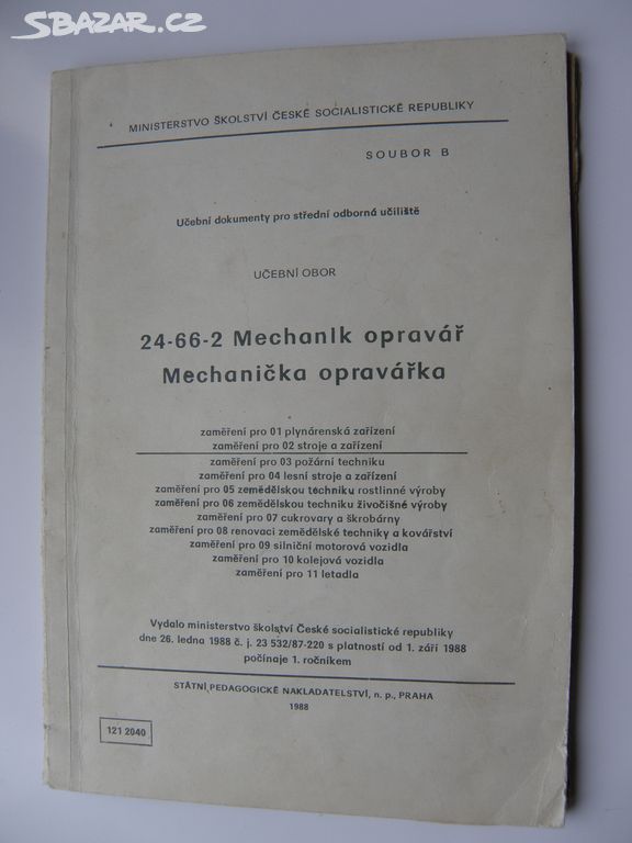 Skriptza učebnice MECHANIK OPRAVÁŘ více dílů