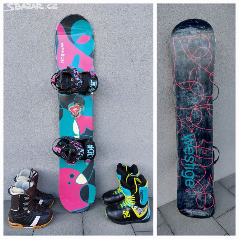 Snowboard WESTIGE, 130 cm + snowboardové boty