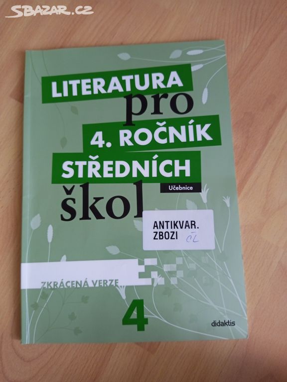 Literatura pro 4.ročník SŠ - učebnice