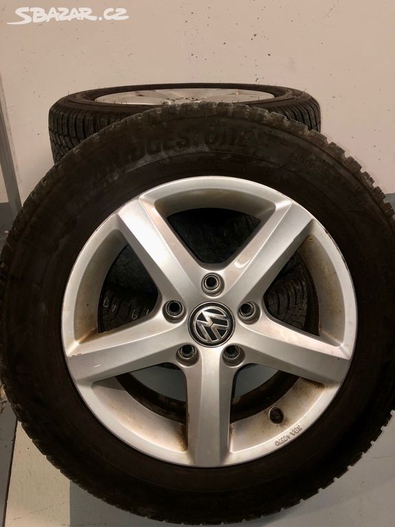 Sada Orig ALU kol VW a pneu 195/65R1 zimní