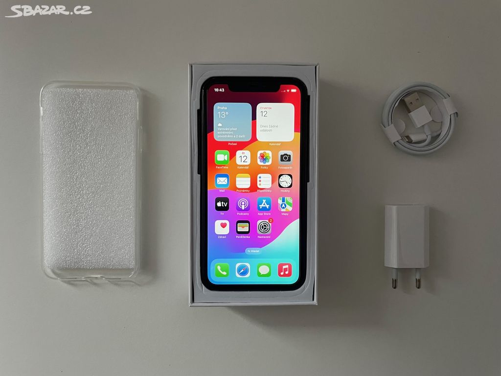 iPhone 11 128GB White - Záruka, Faktura - rozbitý