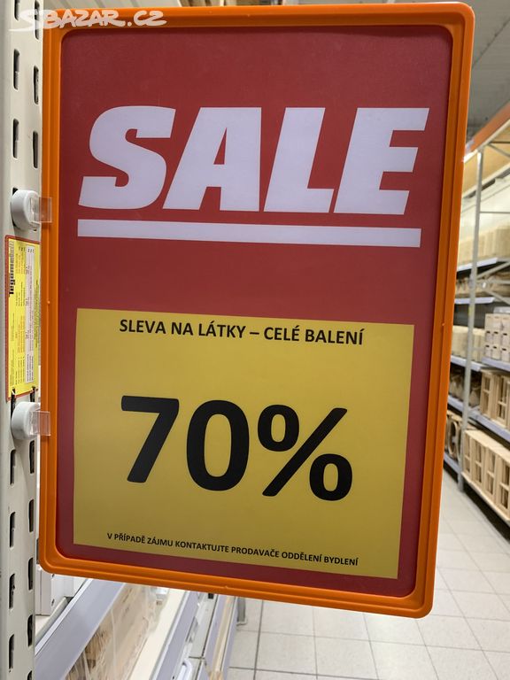 Výprodej látek a záclon se slevou 70 % !