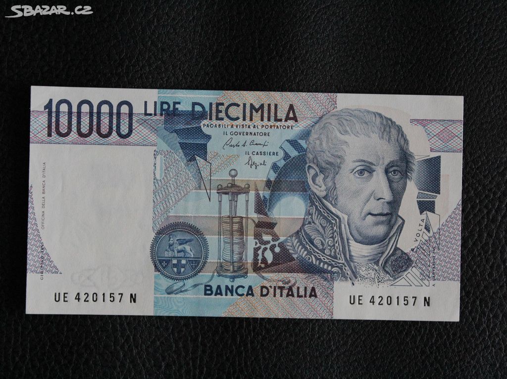 Itálie 10000 Lire Volta