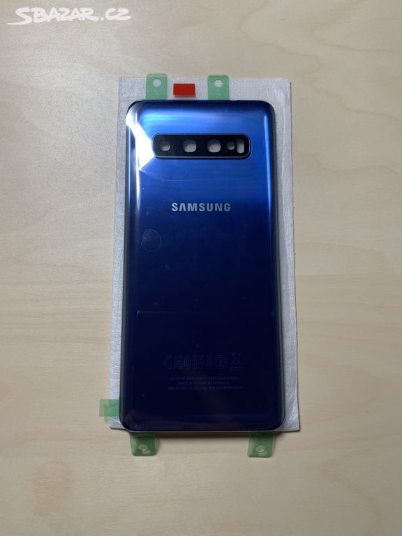 Zadní sklo pro Samsung Galaxy S10, modrá barva