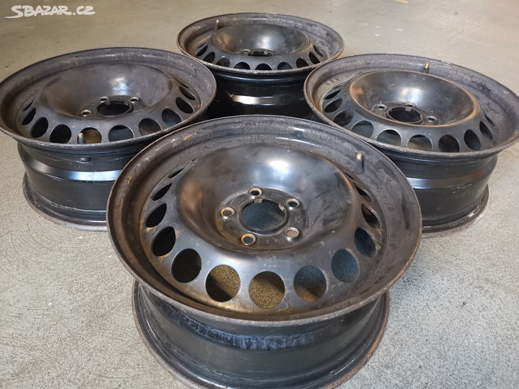 Plech. disky 7Jx16 ET39 7J R16 R 16 5x112 Audi A4