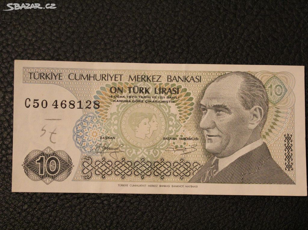 Turecko 10 Lira 1970