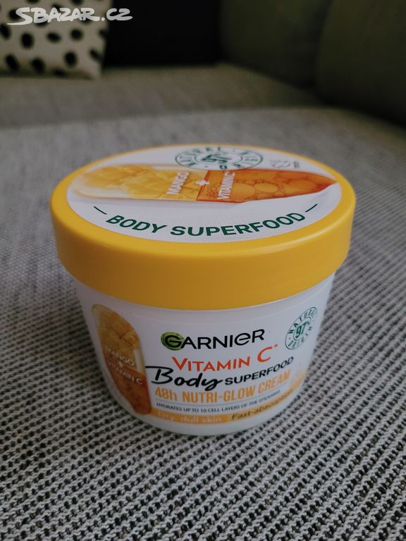 Nový tělový krém Body SuperFood zn. Garnier, 380ml