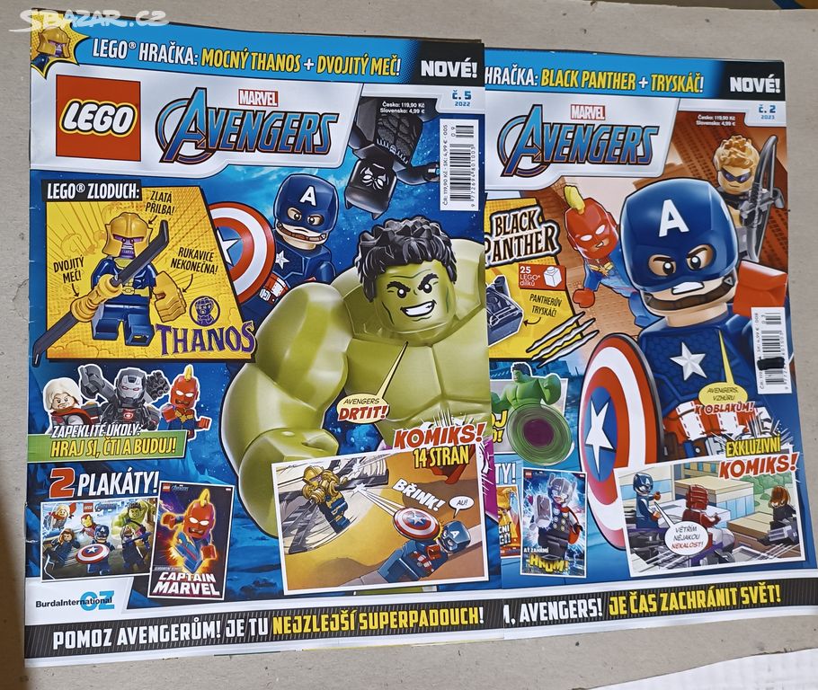 LEGO AVENGERS časopis - chybí hračka