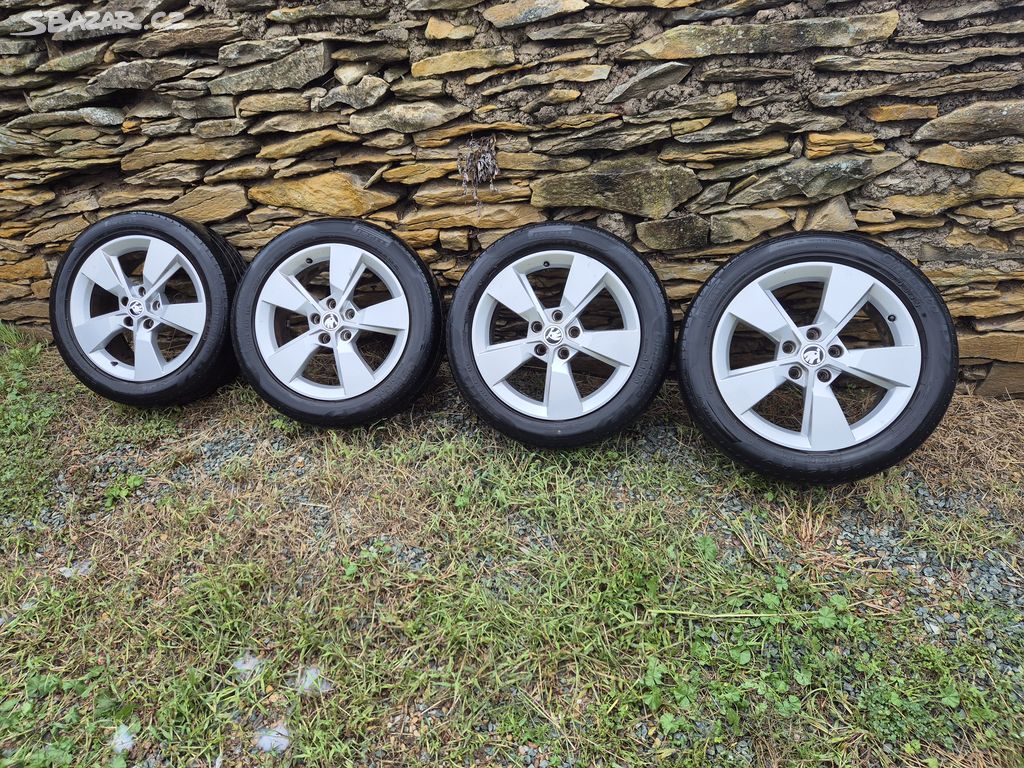 Alu kola Škoda 225/50 R17, 5x112