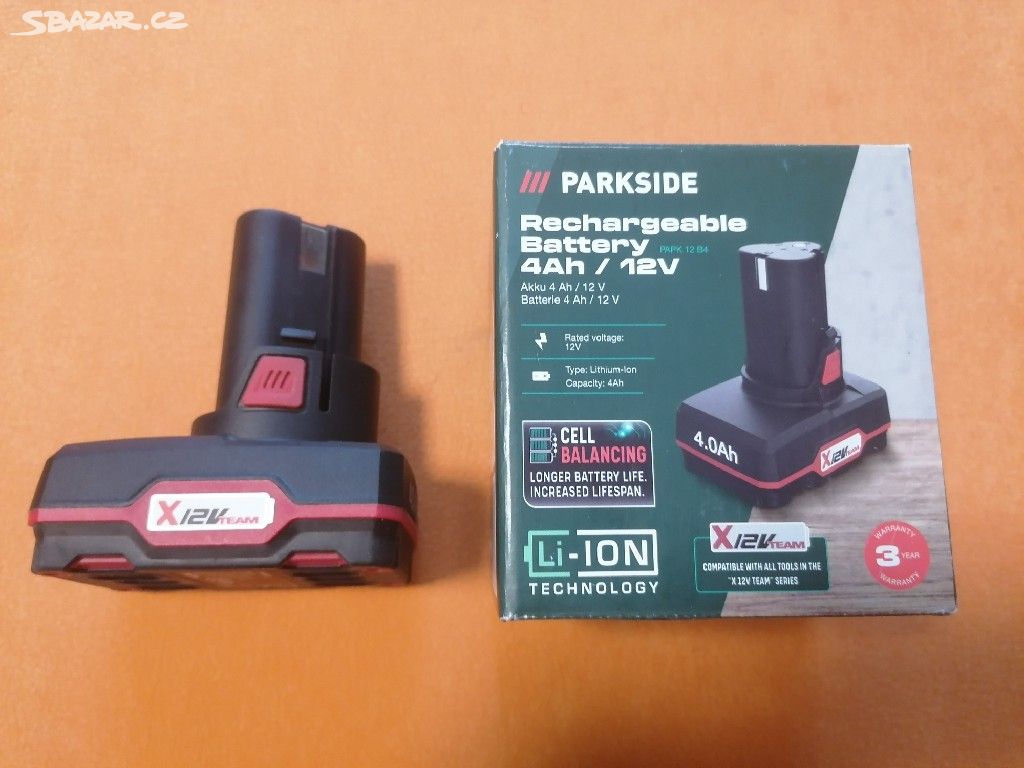 Baterie Parkside 4Ah / 12V