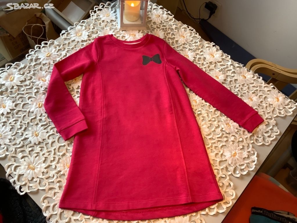 NOVÉ- Růžové šaty Lupilu- 110/116