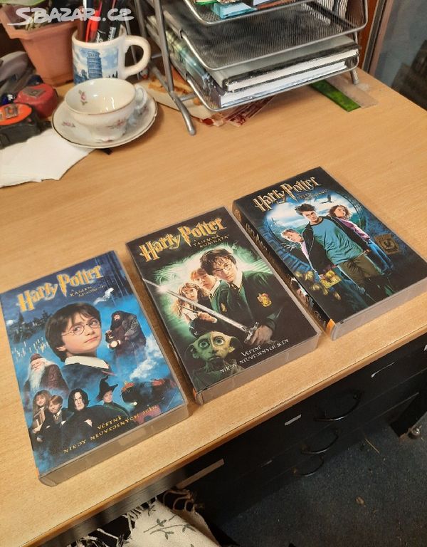 VHS kazety ,,Harry Potter " 3 díly - AKCE