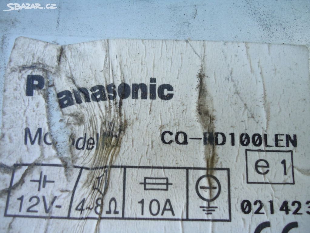 autorádia Panasonic - Lanškroun, Ústí nad Orlicí - Sbazar.cz