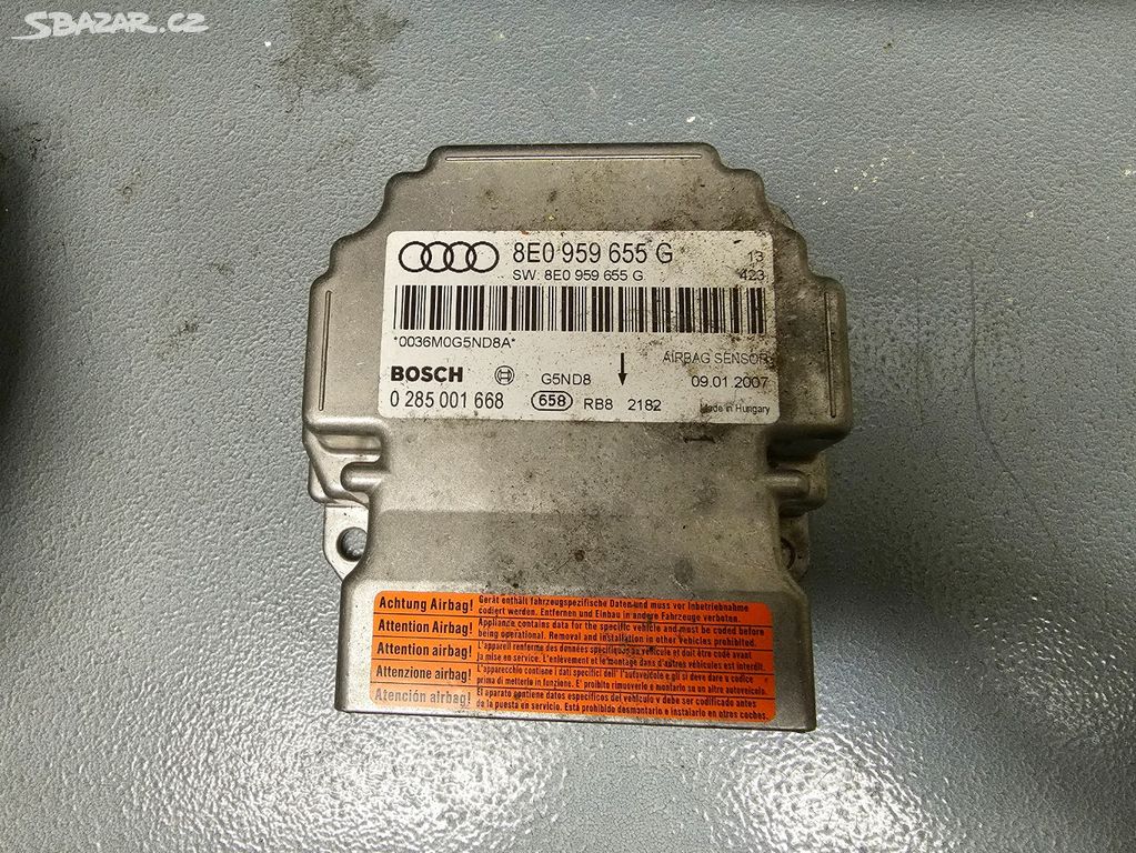 Airbag jednotka 8E0959655G Audi A4 B6 B7