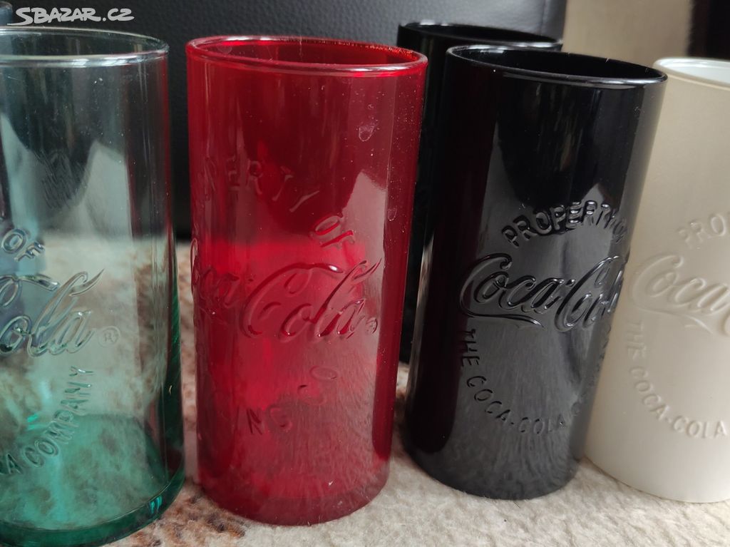 Sklenice Coca cola - poslední kus černá - Ústí nad Labem - Sbazar.cz