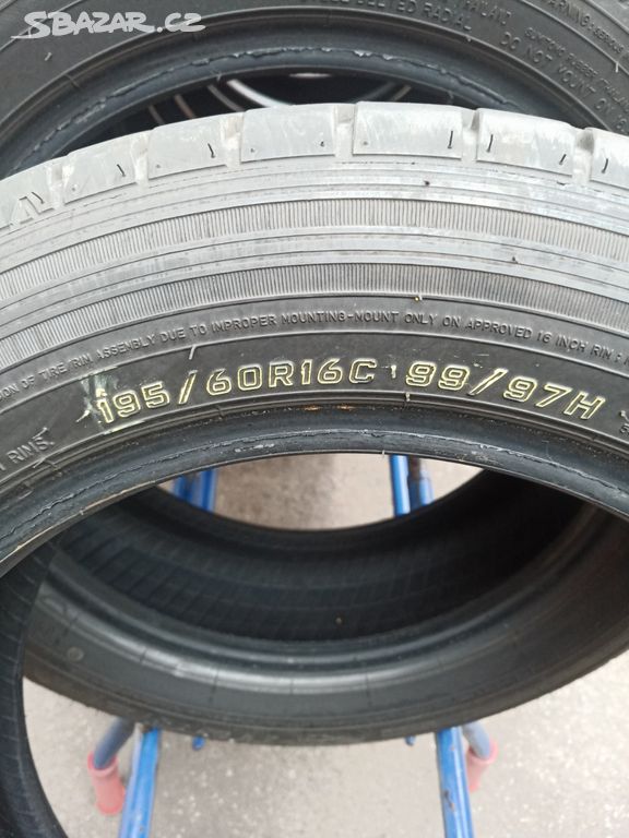 Použité letní pneu 195/60R16C Falken a Goodyear