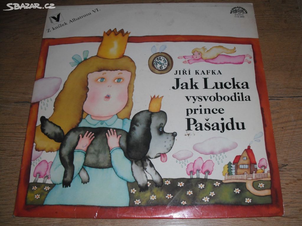 Gramofonová deska Jak Lucka vysvobodila prince Pa.