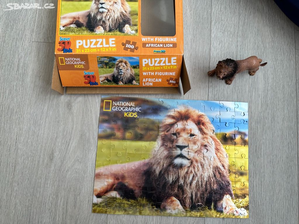 3D puzzle National Geographic kids, 100 dílků +lev