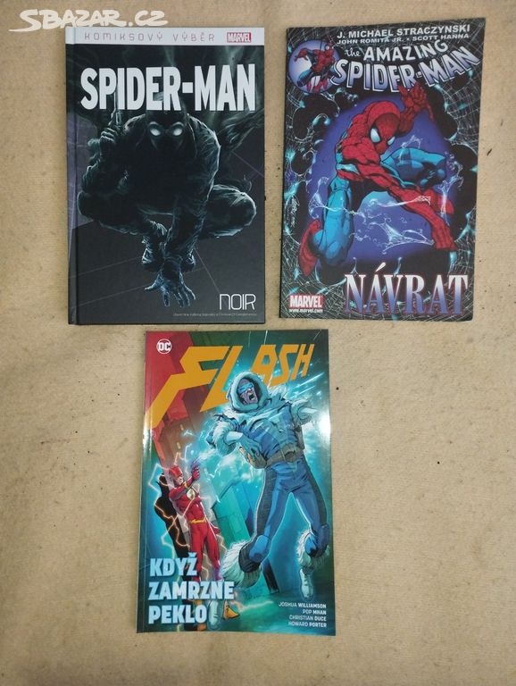 3 knihy komiksu