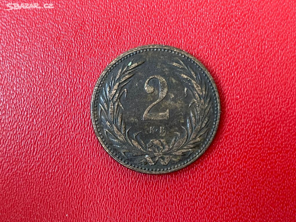 Mince Rakousko Uhersko 2 Filler 1896, FJI