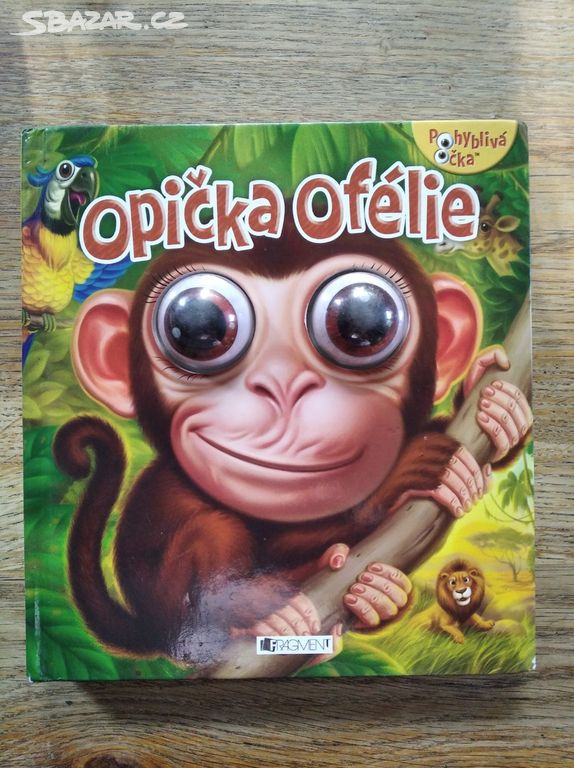 Dětská knížka s pohyblivými očky Opička Ofélie