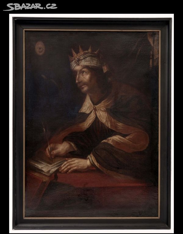 Obraz olej Král Šalamoun -  Znalecký posudek