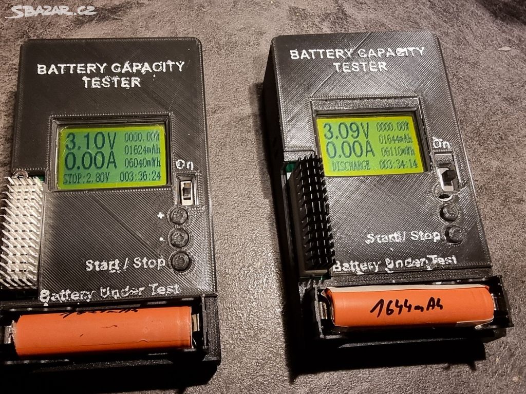 Tester kapacity baterie li-ion 18650 + powerbank